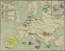 Cesiones por el tratado de Utrecht