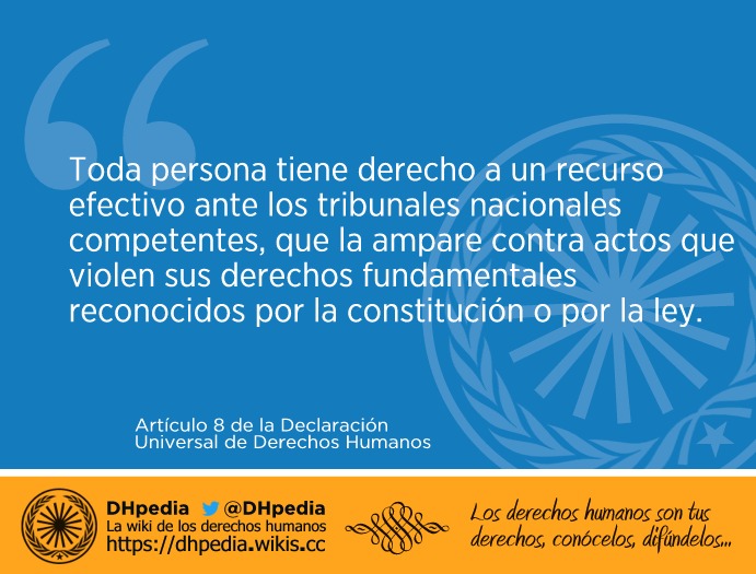 Artículo 8 De La Declaración Universal De Derechos Humanos - DHpedia