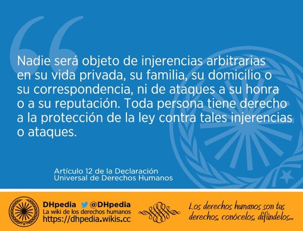 Artículo 12 De La Declaración Universal De Derechos Humanos - DHpedia